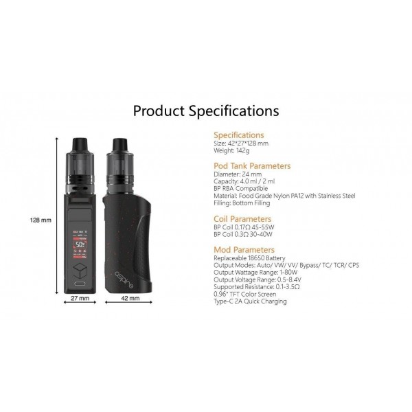 Aspire FINIXX 80W Starter Kit